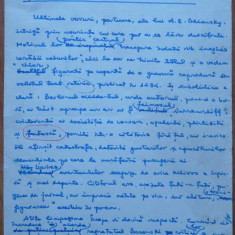 Manuscris Ovidiu S. Crohmalniceanu , Cronica literara , 9 pag. , A. E. Baconsky