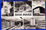 B88 RPR CP vedere circulata 1968 Baia Mare colaj,mozaic, Fotografie