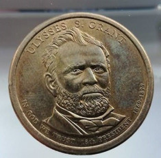 moneda 1 dollar 2011 litera D America dolar USA Ulysses Grant ( piesa 1 ) foto