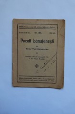 BANAT- VICTOR VLAD DELAMARINA, POEZII BANATENESTI, 1928, LUGOJ, TIMISOARA foto
