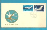 Romania 1970 - AVIATIA CIVILA, FDC serie (9), Militar