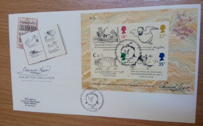 ANGLIA 1988 - POVESTI, FDC BLOC (1A)