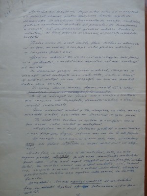 2 pagini manuscris de Virgil Teodorescu, avangarda foto