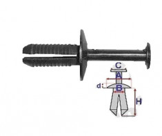 Clips fixare spoiler bara protectie, caroserie pentru Bmw Seria 5 (E39), 01.1996-06.2004 foto