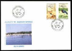 Romania 1999 - EUROPA, REZERVATII NATURALE PASARI, fdc (10) foto