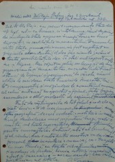 Scrisoare olografa a lui Petru Groza catre Cleja Stefan, Batalionul 3 Dorobanti, 1943