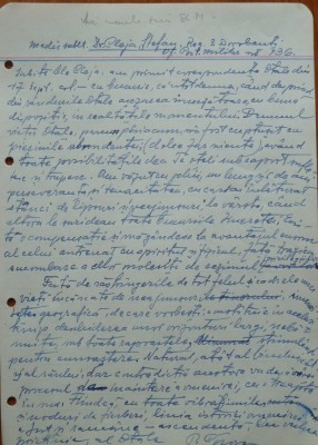 Scrisoare olografa a lui Petru Groza catre Cleja Stefan, Batalionul 3 Dorobanti, 1943 foto
