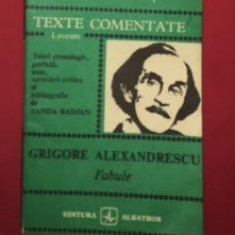 Fabule / Grigore Alexandrescu Texte comentate