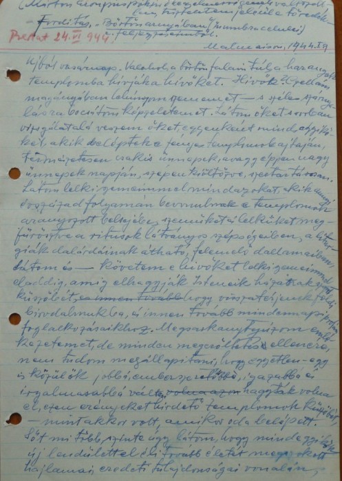 Scrisoare olografa Petru Groza, in maghiara, 24 Iunie 1944