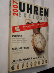 016. Catalog ceasuri de lux. &amp;quot; Uhren Exclusiv-Katalog 2007 &amp;quot; foto