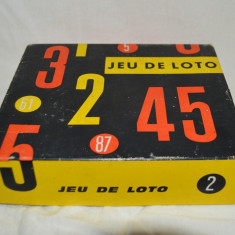 Joc vechi de loto loterie Franta colectie, deosebit, raritate / Jeu de loto