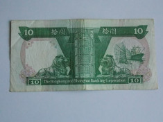 Bancnota 10 dolari Hong Kong -diversi ani foto
