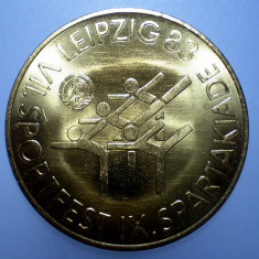 7.577 GERMANIA DDR RDG MEDALIE LEIPZIG 1983 SPORT SPARTACHIADA 40mm/22,3g