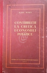 Contributii la critica economiei politice (1954) foto