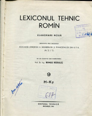 LICHIDARE-Lexiconul tehnic roman : vol. 9 - Autor : Remus Radulet - 104488 foto