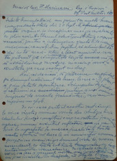 Scrisoare olografa Petru Groza catre marinescu , Regim. 1 Rosiori , 1942 foto