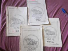 carti sport regulamente caiac 4 buc anii 1977 1978 1979 1980 foto