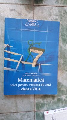 MATEMATICA CLASA A VII A , PERIANU , STROE . foto