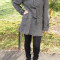 Jachete de toamna-iarna, gri, calduroase, cu nasturi (Culoare: GRI, Marime: M-38)