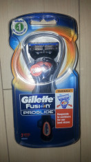 Aparat ras Gillette Fusion Proglide Flex Ball cu 2 rezerve . foto