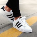 Adidasi Adidas Superstar Dama Barbati Alb Negru 2017