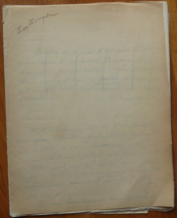 4 caiete manuscris, 4 nuvele ale lui Ghita Radulescu ( Archibald ), Porcii, 1915