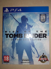 PS4-Joc Rise Of The Tomb Raider, 20 Year Celebration Artbook Edition foto