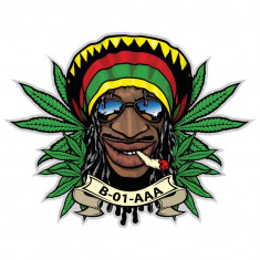 Stickere Auto /autocolante Marijuana Jamaican foto