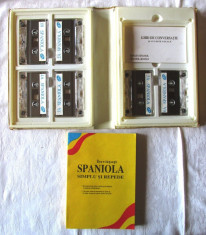 INVATATI SPANIOLA SIMPLU SI REPEDE - Curs intensiv, Manual +Ghid conv.+ 6 casete foto