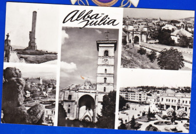 C18 RPR CP vedere circulata 1967 Alba Iulia,mozaic,multipla foto