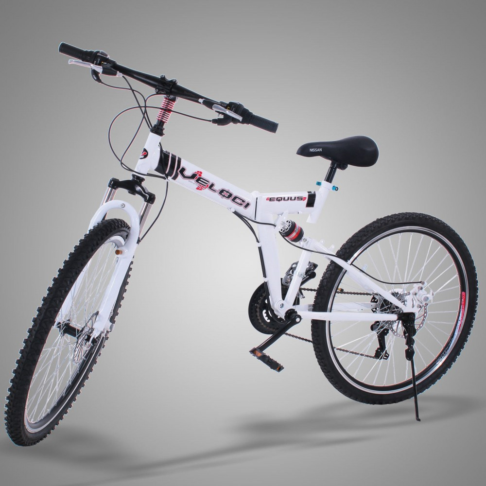 Bicicleta pliabila, Roti 26 inch, 21 viteze shimano, suspensii, frane disc  | arhiva Okazii.ro