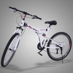 Bicicleta pliabila, Roti 26 inch, 21 viteze shimano, suspensii, frane disc foto