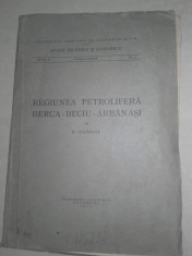 REGIUNEA PETROLIFERA BERCA-BECIU-ARBANASI//1949,HARTA foto