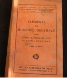 ELEMENTE DE BIOLOGIE GENERALA - C. VERNESCU - DR. C. BOGOESCU