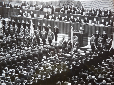 Ceremonie militara oficiala la Bucuresti , anii 60 foto
