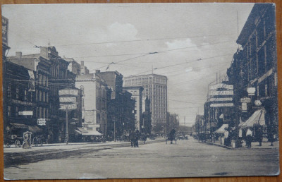 Ilustrata circulata Detroit , Statele Unite - Bucuresti , 1907 foto