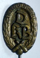 I.029 INSIGNA GERMANIA STICKPIN DEUTSCHER KEGEL BUND POPICE h56mm