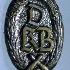 I.030 INSIGNA GERMANIA STICKPIN DEUTSCHER KEGEL BUND POPICE h56mm argintata