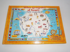 Carte cu puzzle-Atlasul geografic al lumii, noua! foto