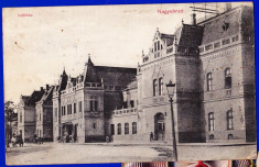 Oradea Gara,Nagyvarad Indohaz carte postala circulata in 1916 foto