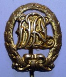 I.035 INSIGNA GERMANIA STICKPIN DRL DEUTSCHER REICHSBUND LEIBESUBUNGEN aurie