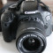 Camera DSLR Canon 600D, obiectiv Canon 18-55mm