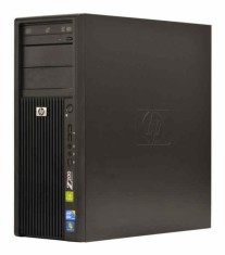 Workstation HP Z200 Tower, Intel Core i3 530 2.93 Ghz, 4 GB DDR3 ECC, 160 GB HDD SATA, Placa video ATI Radeon HD 2400 XT, DVDRW, Windows 7 foto