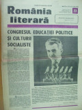 Romania literara 3 iunie 1976 Dacia romana Eminescu statuie Cluj Jalea Covaliu