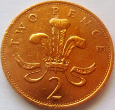 Moneda 2 Pence - ANGLIA, anul 1988 *cod 4498 foto