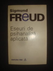 SIGMUND FREUD - ESEURI DE PSIHANALIZA APLICATA foto