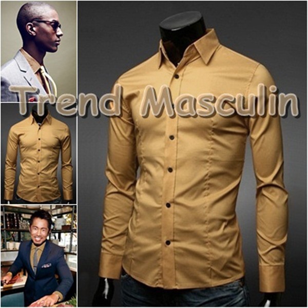 Camasa Barbati Slim Fit Cambrata Casual Eleganta Maro Bronz Nasturi Negri Camasa Barbati Slim Fit Cambrata Casual Eleganta Maro Bronz Nasturi Negri