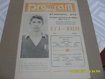 program UTA - Dacia Orastie foto