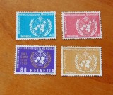 ELVETIA 1973 &ndash; CENTENAR ORGANIZATIA METEOROLOGICA MONDIALA serie MNH, R13, Nestampilat