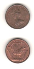 SV * Insulele Cayman ONE CENT 1972 * Regina Elisabeth II * UNC